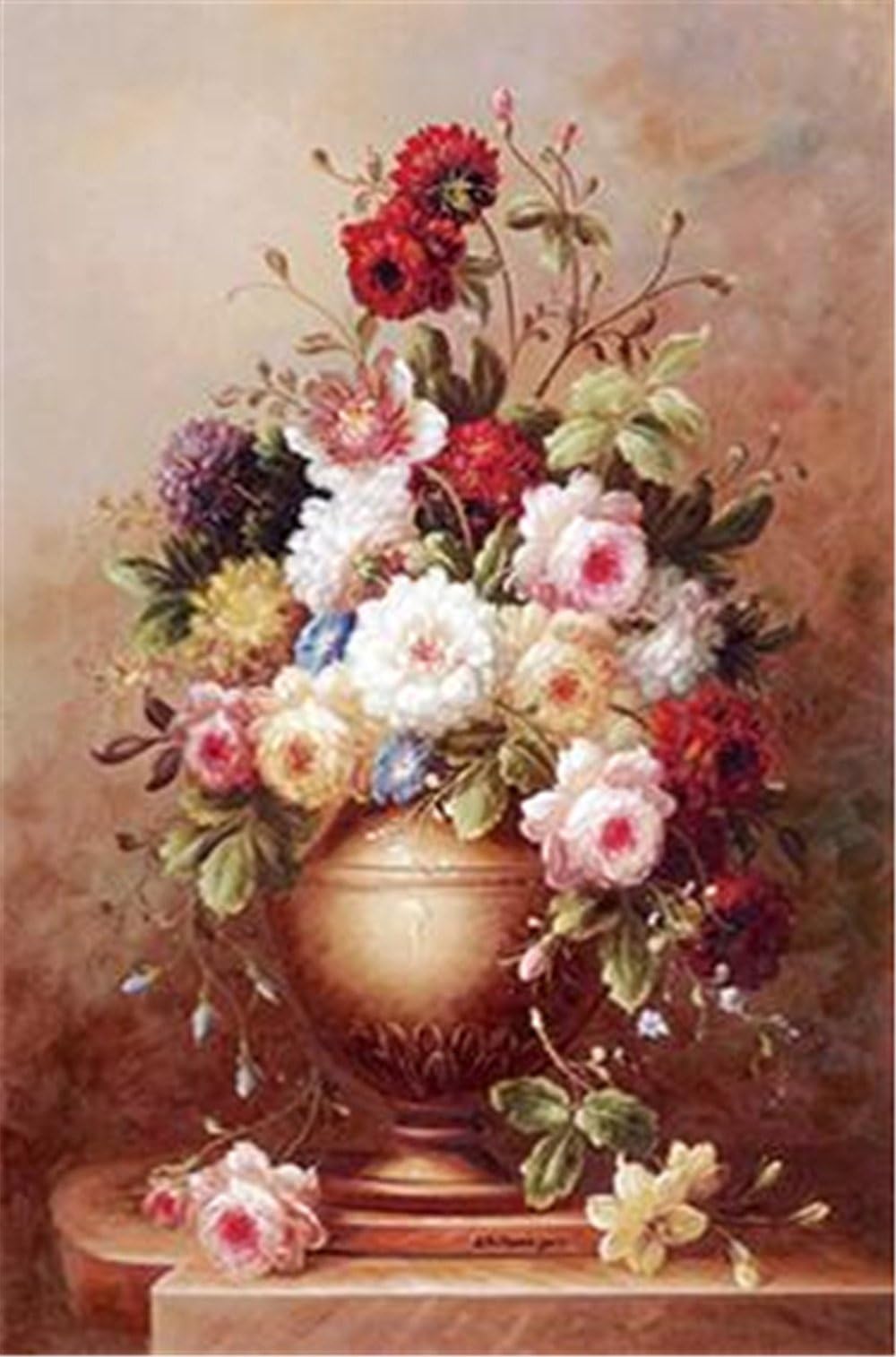 Wood Jigsaw Puzzle 1000 Pieces for Adults Nature Intellectual Toys - Bottle of Flowers