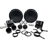 Audison APK 165P Prima Series 6.5" 2-Way Component Speaker Set; AP 1P + AP 6.5P + Grilles