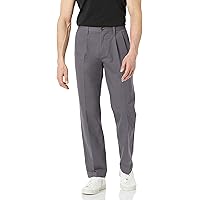Amazon Essentials Men's Classic-fit Wrinkle-Resistant Pleated Chino Pant