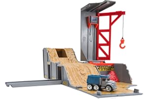 Micro Machines Core Playset, Construction - Expandable and Connectable to Other MM Sets, Includes One Exclusive Vehicle - Collect Them All