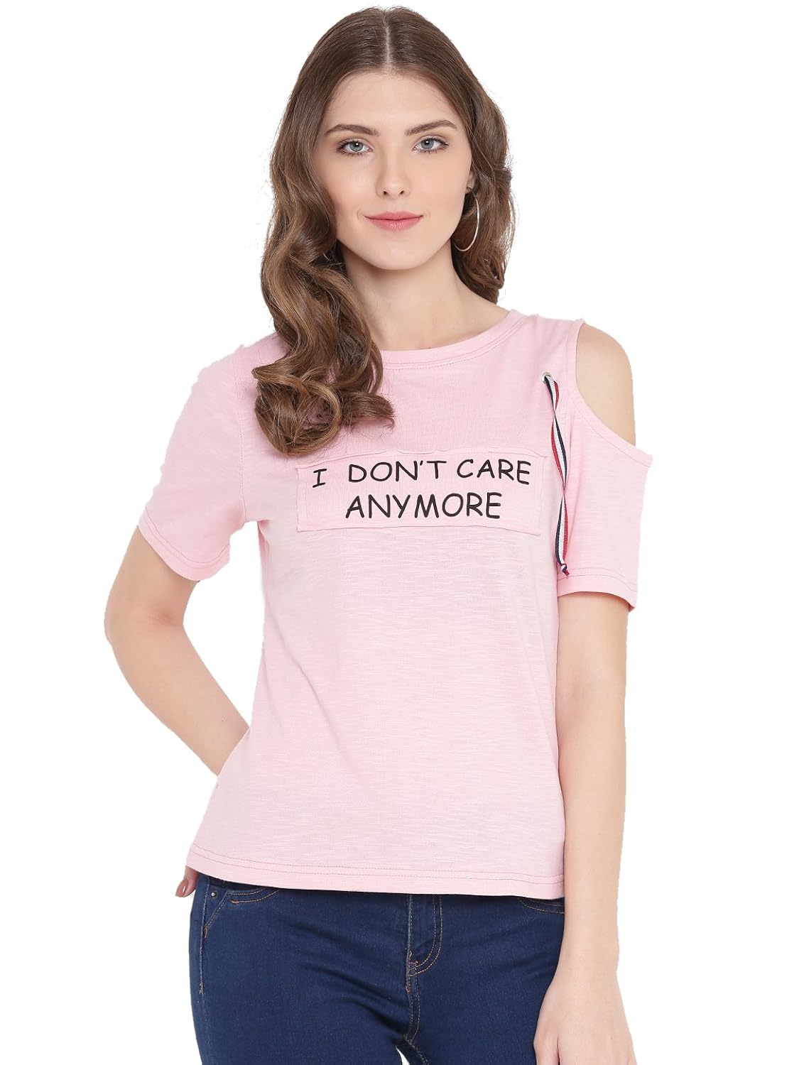 gritstones cut-out printed top gswpnttp1916