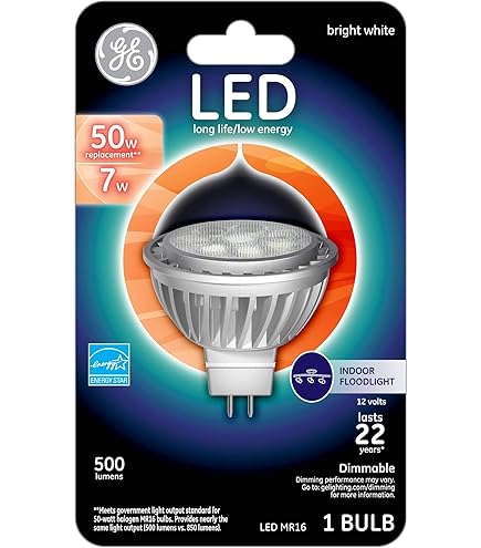GE Lighting 89945 Energy-Smart LED 7-watt 390-Lumen MR16 Bulb with