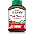 Jamieson Turmeric 100 mg with Tart Cherry 500 mg, Provides Natural Joint Pain Relief, Supports Inflammation, and Helps with D