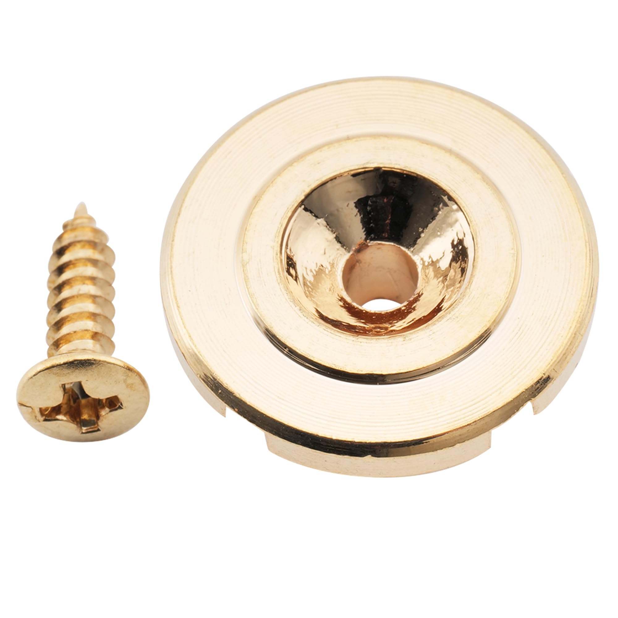 Musiclily Pro Steel Vintage Round Bass String Guide Retainer Tree for Precision/Jazz Bass Electric Bass, Gold