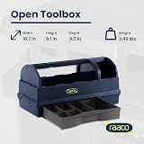Raaco 137195 Open Toolbox Tool Box Blue Danish Quality Polypropylene view 5