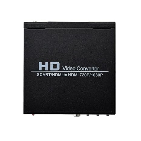 Mcbazel SCART + HDMI zu HDMI Konverter mit 3,5 mm Konvertieren 480I (NTSC) / 576I (PAL) - 720P / 1080P HDMI-Signalausgang for