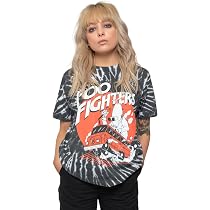 Official Foo Fighters Band Logo T-Shirt - Men's Natural Color Tee With UFO Plane Graphic, Size Medium - View #2