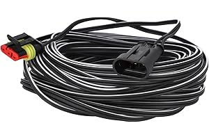 Timbera 20m / 65ft Low Voltage Charging Cable for Gardena SILENO R100 R130 R160; Minimo 250 500; Life 750 100 1250; City 250 500 1000 – Robotic Lawnmower Power Supply – Extension Cord – 20 Meter