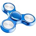 Fidget Spinner for Adults, Ultra Durable Metal Silent Fidget Spinners, Sensory Fidget Toys with Stainless Steel Bearings, 2-5 Min High-Speed Spin, ADHD Autism Anxiety Stress Relief, Birthday Gifts