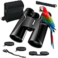 12x42 HD Binoculars-for-Adults High Powered - with Phone Adapter and Tripod - Super Bright BAK4 Prism Waterproof Binoculars, Easy Focus Long Range for Golf, Travel, Outdoor Sports