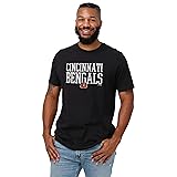 FOCO Cincinnati Bengals Bold Wordmark Black T-Shirt