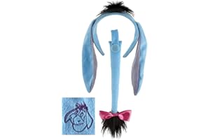 ELOPE Disney Winnie the Pooh Eeyore Costume Kit - Headband with Ears & Stuffed Tail, Officially Licensed