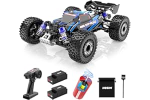 Hosim 1:16 60+KMH 4WD Brushless RC Car, Remote Control Truck for Adults, Off-Road Cars Waterproof Hobby Grade Toy Crawler Vehicle Gift for Boys 2 Batteries 40+ Min Play