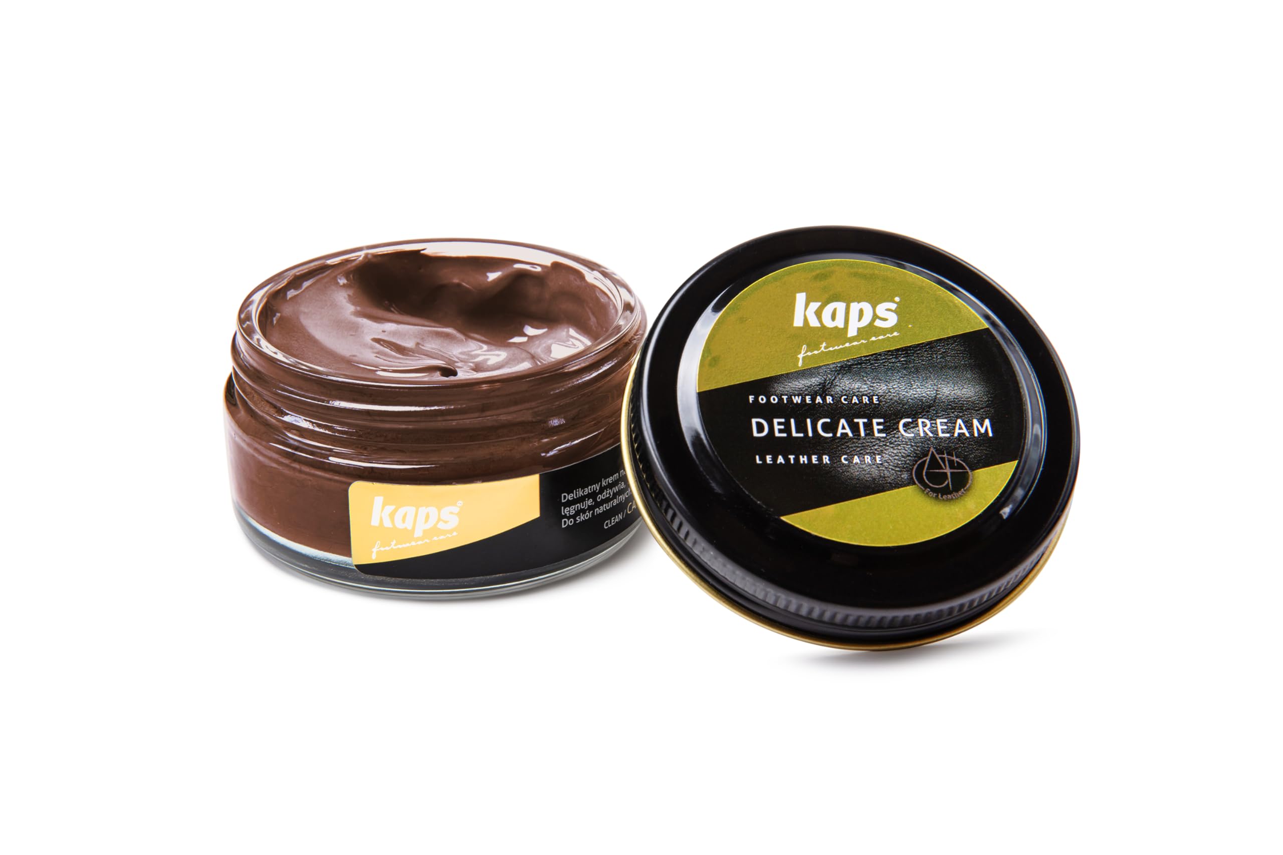 Shoe Care Cream, Intensive Leather Care and Nourishing, Kaps Delicate, 50ml - 1.70 fl.oz., 157 - Leather