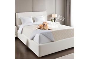 Prince Deco Waterproof Blanket Dog Bed Cover with Non-Slip Back Pet Blanket for Furniture Bed Couch Sofa(52x82 Inch,French Oa
