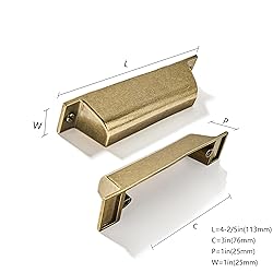ZAUYX 10 Pack 3 Inch Center to Center Burnished