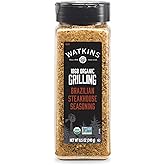 Watkins 1868 Organic Grilling Brazilian Steakhouse Seasoning, 8.5 oz