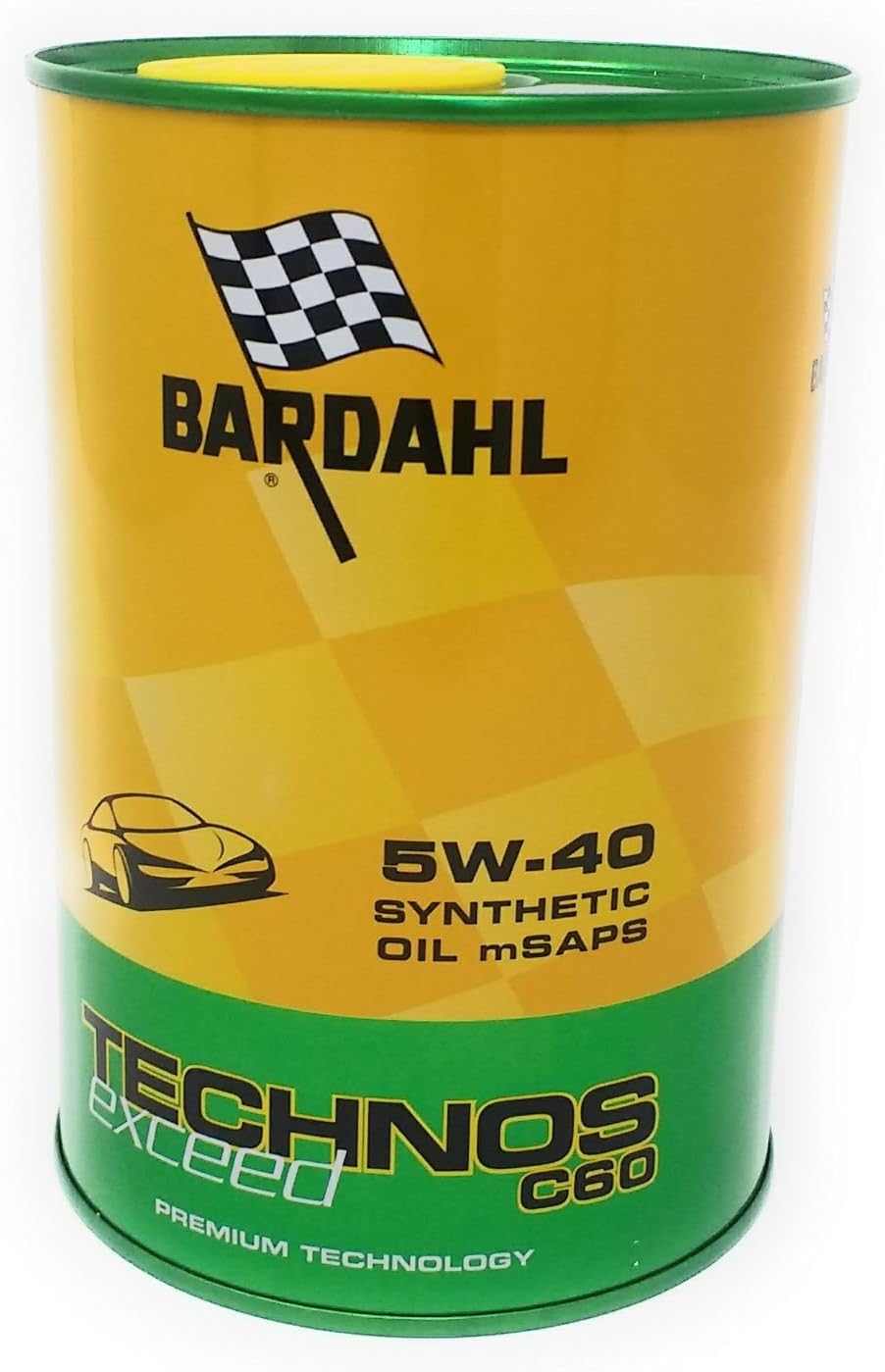 BARDAHL Technos C60 Exceed 5W40 m-SAPS Olio Lubrificanti Motore Auto Diesel e Benzina 1 LT