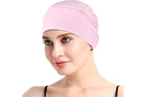 FocusCare Bamboo Sleep Cap for Hair Loss Home Head Cover for Chemo Women