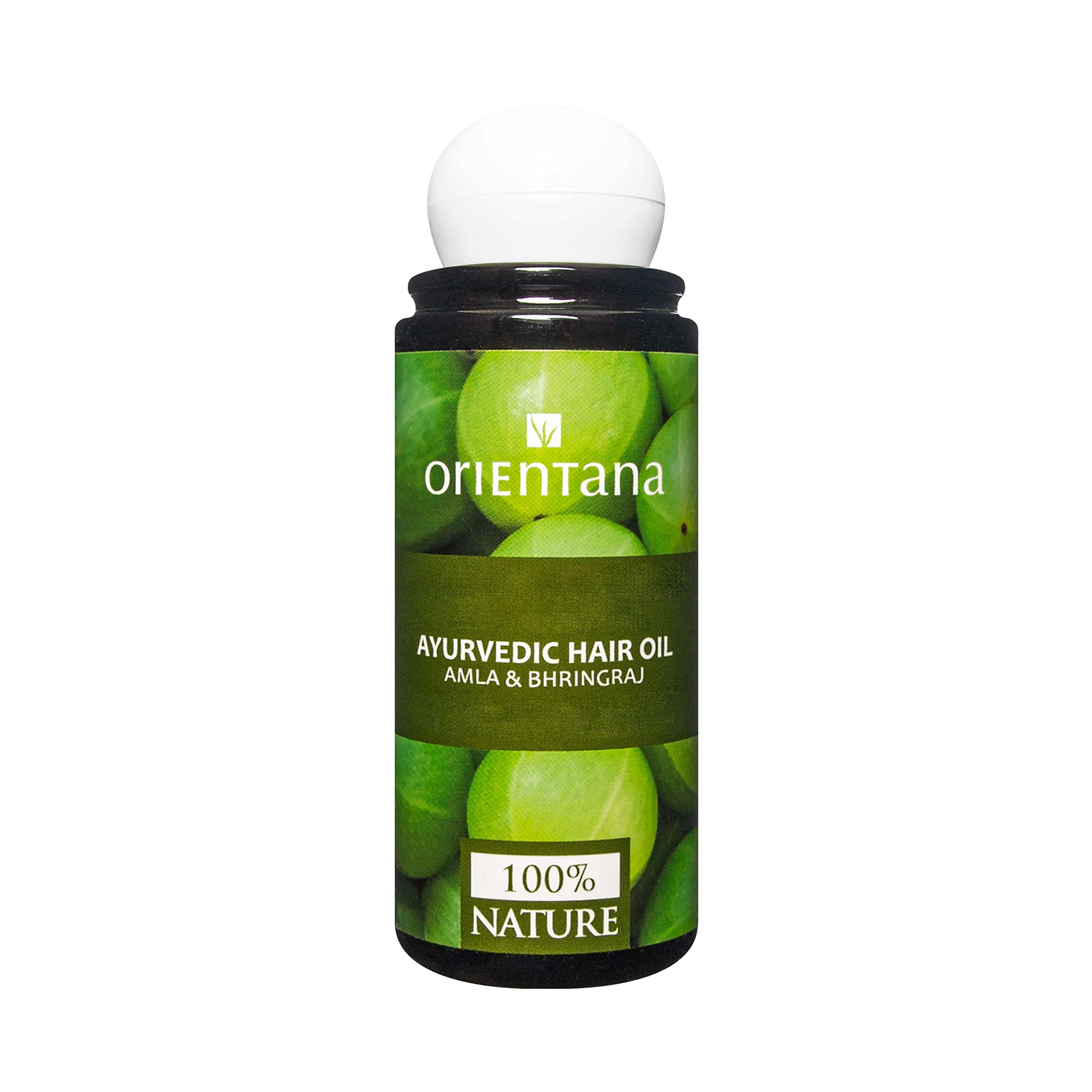 Orientana - Ayurvedic Hair Oil Amla & Bhringraj | Neem Coconut Almond Oil & Vitamin E | 100% Natural Vegan & Anti Dandruff | Stimulates Hair Growth | Prevents Hair Loss - 105 ml