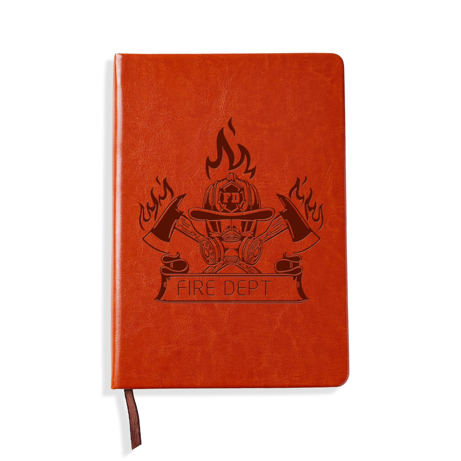LBWCER Firefighter Leather Notebook Gift for Coworker Firefighter ...