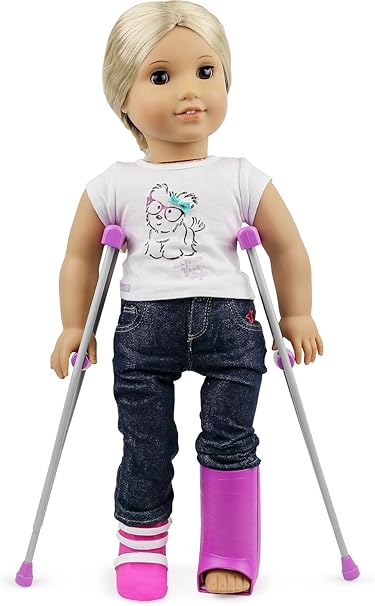 american girl wheelchair and crutches