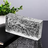 Yutianli Transparent Glass Blocks Wall Decor Ice Crystal Textured Solid Rectangular Glass Bricks Used as Partition Walls Accent Wall