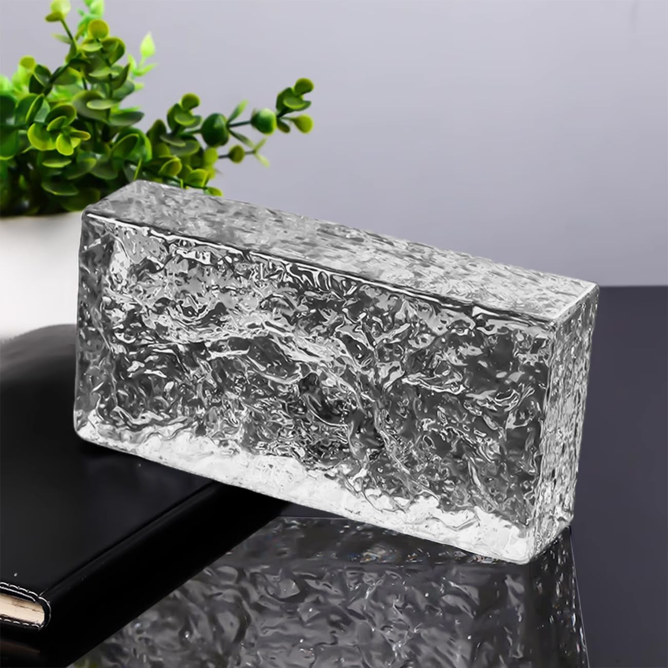 Yutianli Transparent Glass Blocks Wall Decor 8 Pack