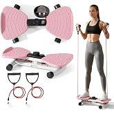 AMAVIK Waist Twister Machine Exercise with Smart Digital Counter, Double Anti-Slip Platform, Noiseless Design, 330lbs Capacity &ndash; Core Align Twist Board &amp; Ab Waist Twister for Home Exercise