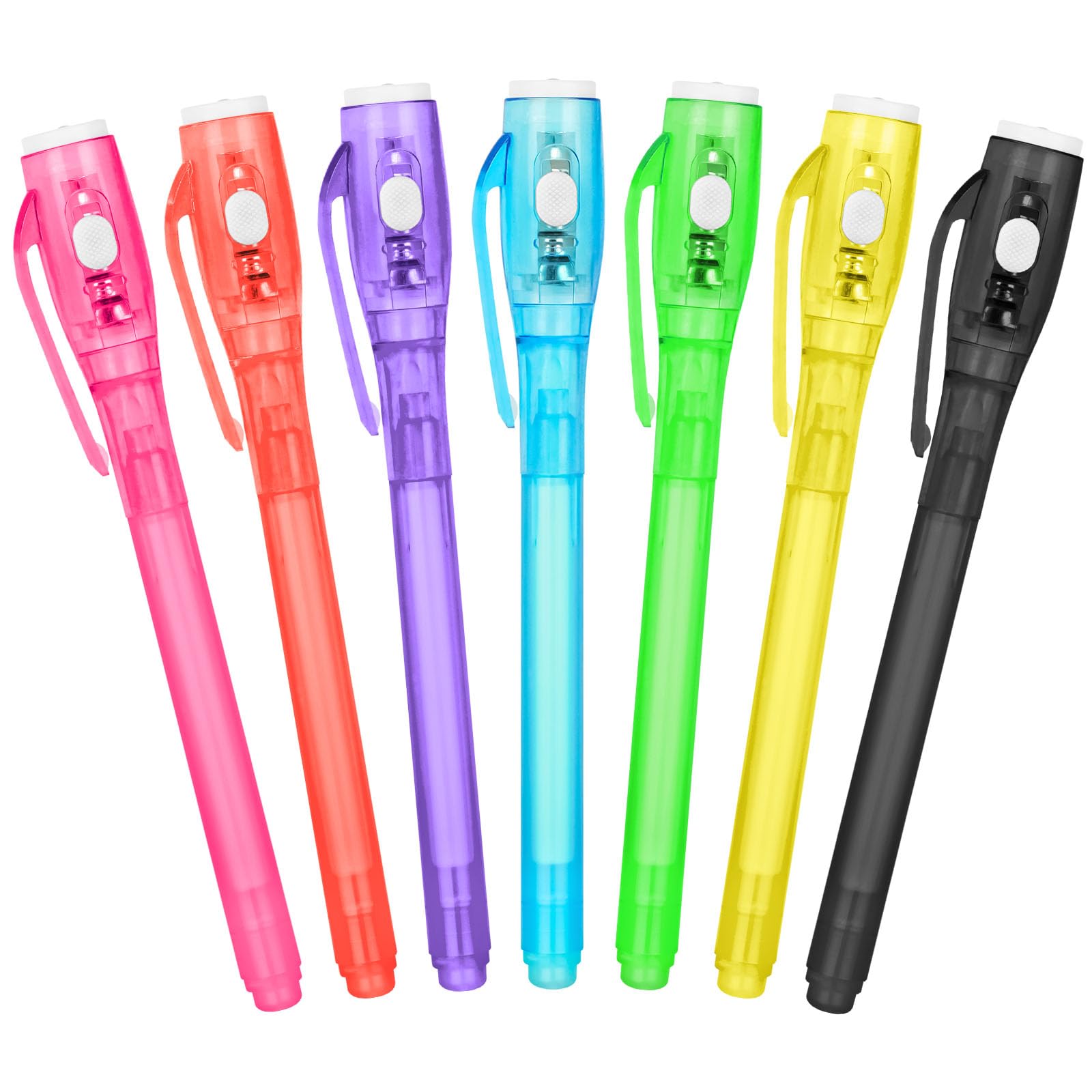 pen 7pcs Spy with UV Light, Magic Marker with UV Light for Kids, Invisible Ink Party Bag Fillers — image 1