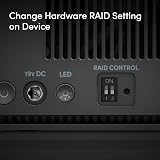 WD G-DRIVE G-RAID MIRROR 44TB RAID 1 Desktop Hard Drive Thunderbolt 3 USB view 6