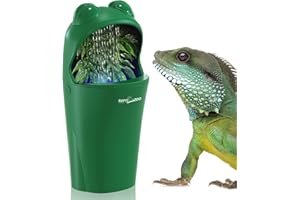 REPTIZOO Reptile Water Dispenser Automatic Chameleon Drinking Fountain with Indicator Light, Reptile Terrarium Decor Water Dripper for Reptiles, Chameleon, Lizard, Gecko Amphibians