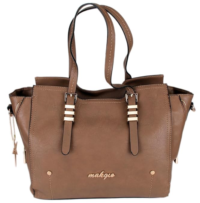 Makgio Women's Shoulder Bag Brown BROWN Amazon.co.uk Shoes & Bags