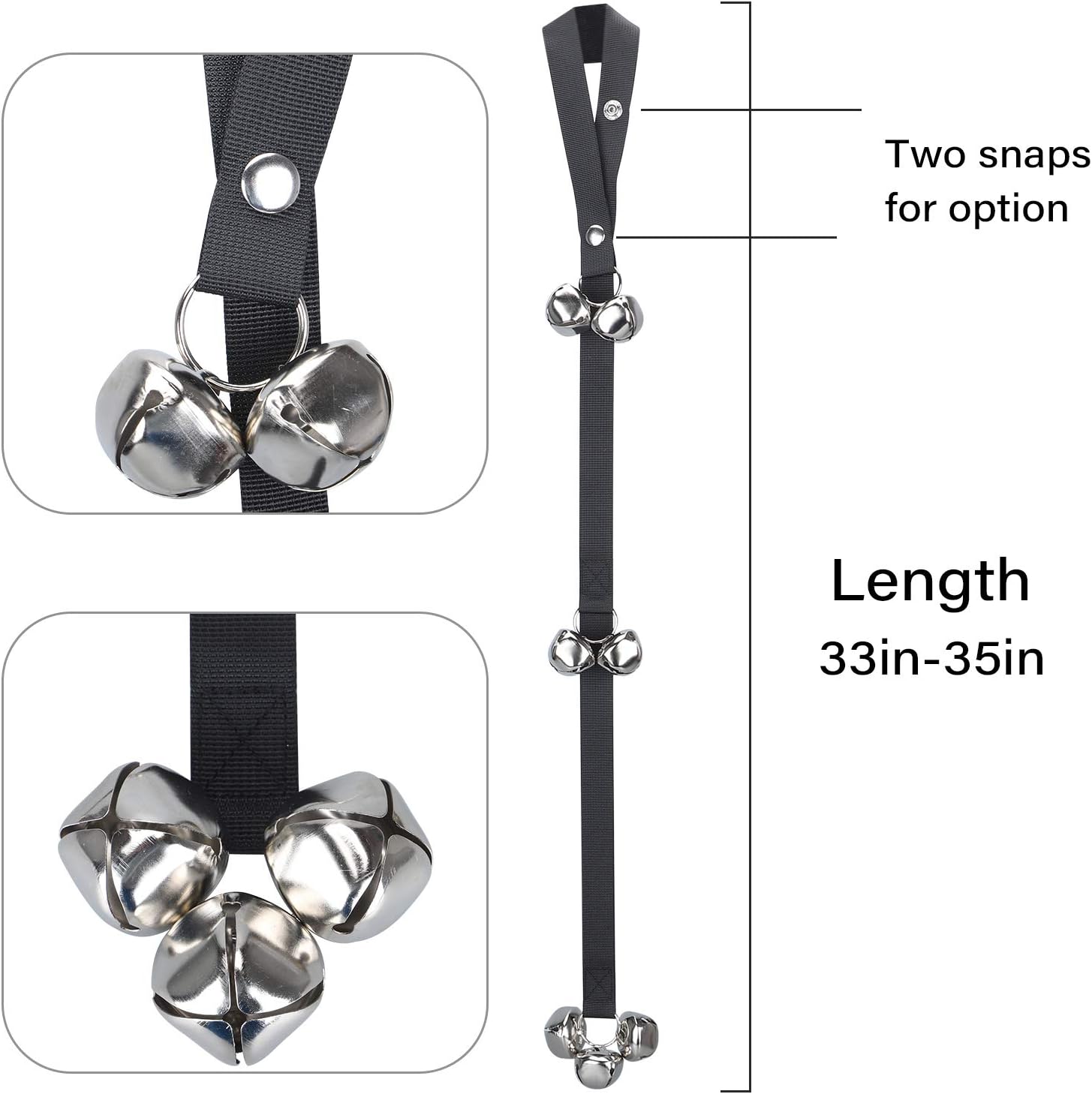 Soslina Dog Doorbells for Door Potty Training Adjustable Dog Bell for Hanging on Door Knob Training Your Puppy Easily - Image 3