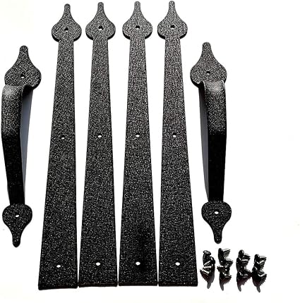 Bisagras de puerta de garaje decorativas manijas Hardware Kit Color