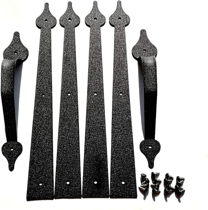 Bisagras de puerta de garaje decorativas manijas Hardware Kit Color