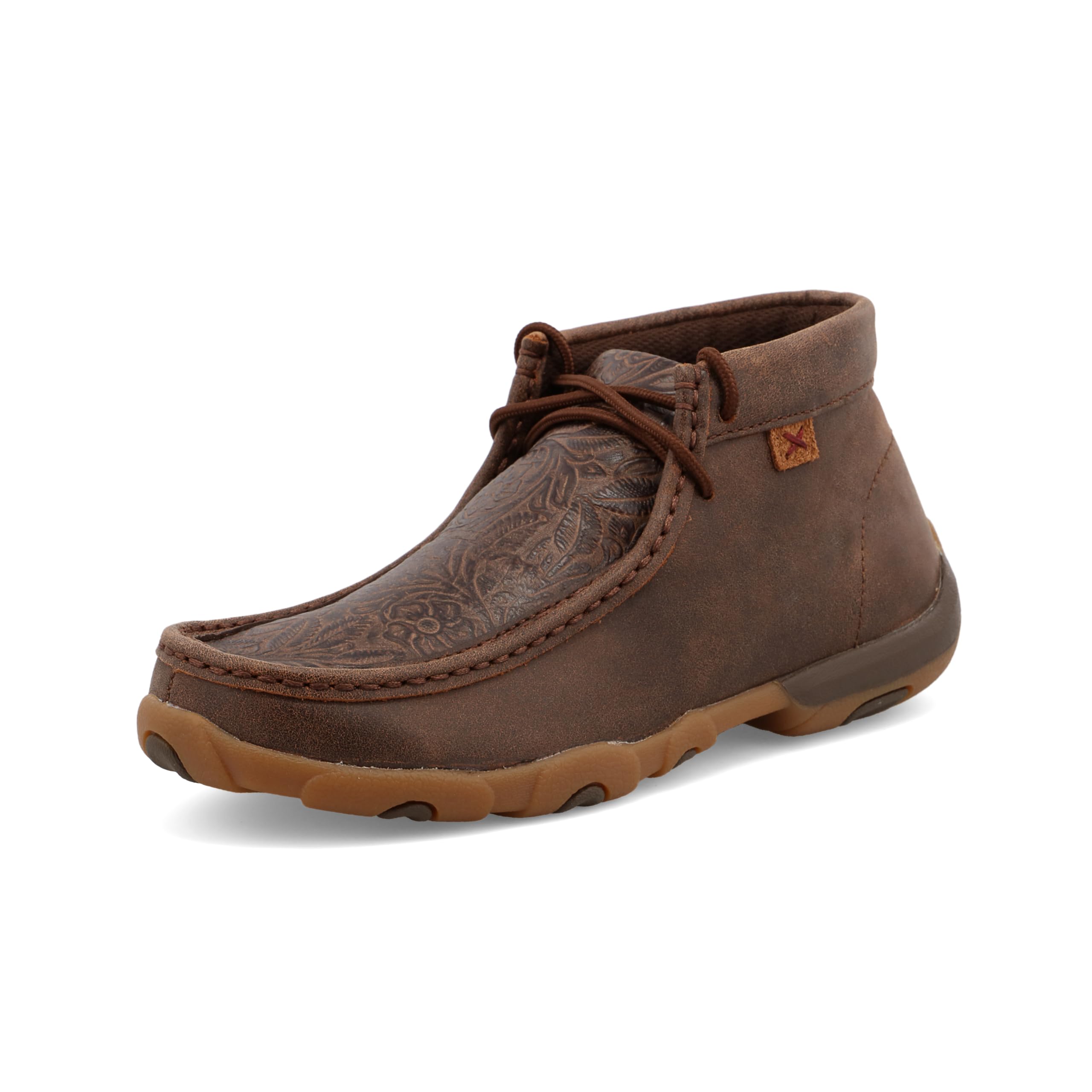 Twisted X Women's Chukka Driving Moc, Moc Toe, Brown & Brown Print, 10 M Image