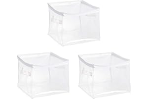 �鶹��Basic Clear Zippered Organizers, 3-Pack