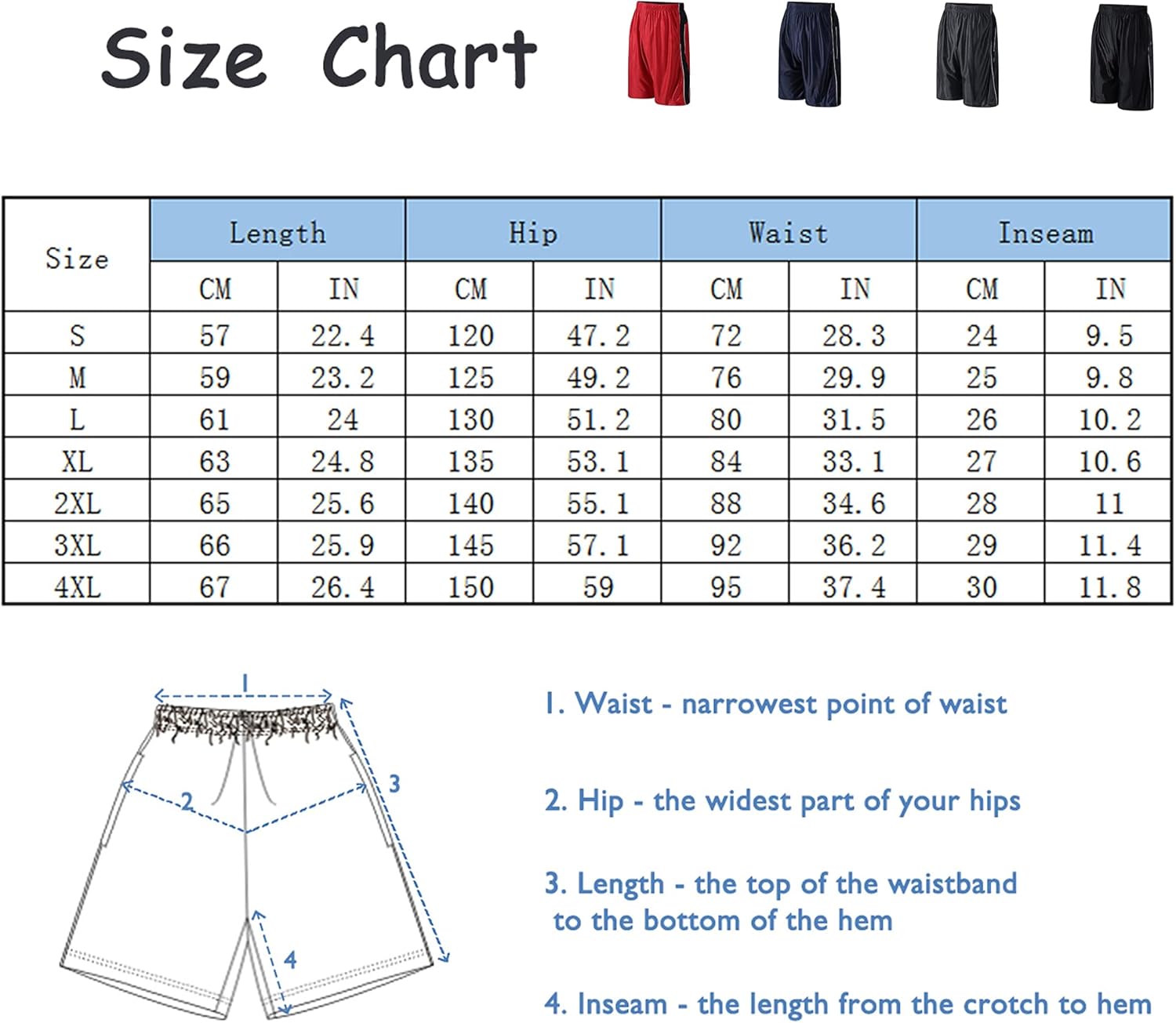 PTSports Men's 11'' Cool Basketball Shorts with Pockets Long Gym Athletic Shorts Running Quick-Dry Drawstring: Clothing