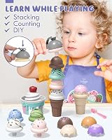 Lehoo Castle Ice Cream Toys Set for Kids 3+ Purple Brand New view 5