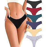 READY TO LOVE Cotton Underwear for Women Pack Breathable Thongs for Women Sexy Stretch Soft Womens Panties Thong XS-XL