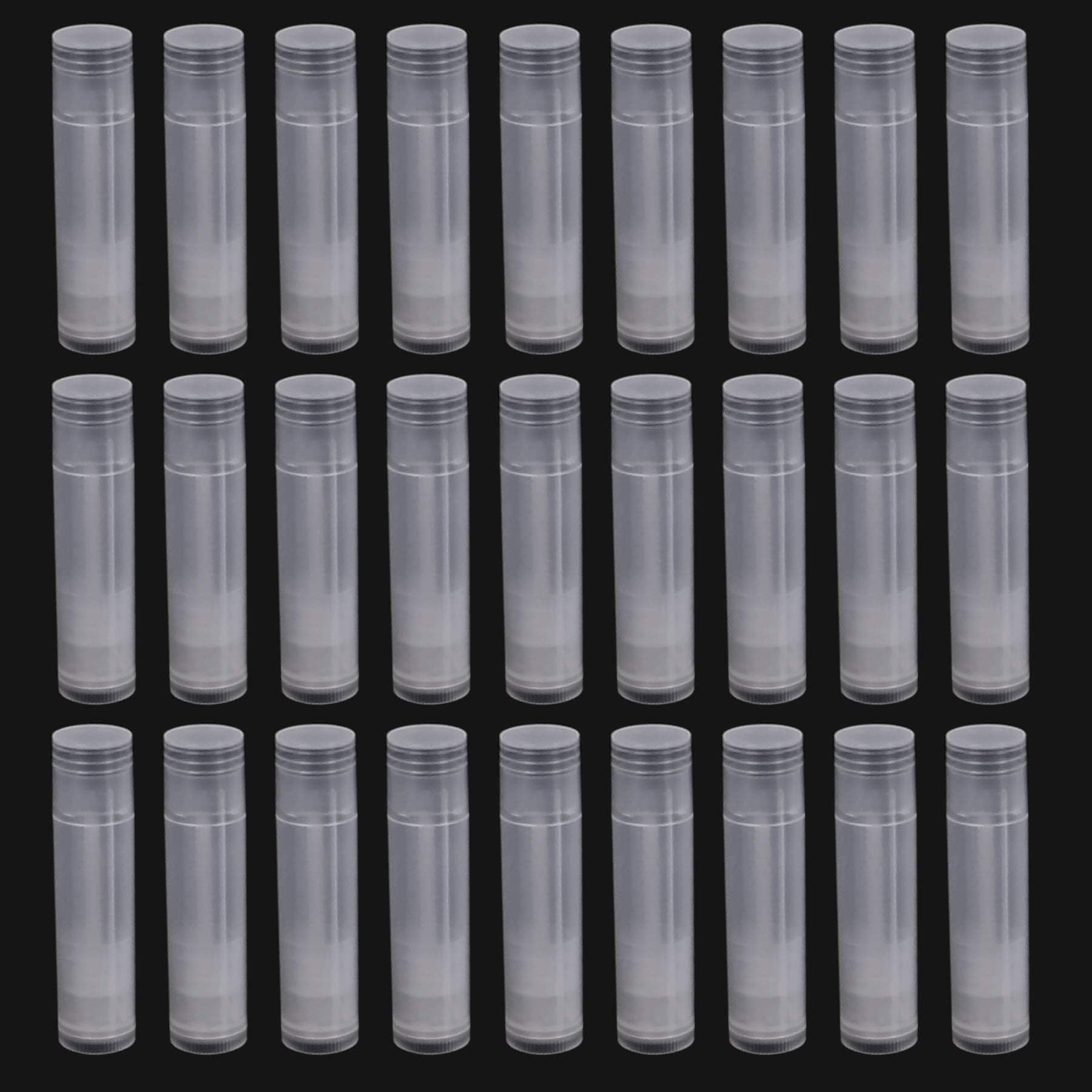 Ancoo 100 Pieces Lip Balm Empty Container Clear Tubes Plastic DIY Lip Gloss Tubes with Twist Bottom and Top Cap, (5.5 ml,Transparent)
