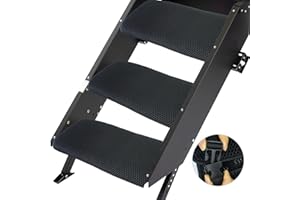 REEZEIVI Washable RV Step Covers 3 Pack,3D Mesh Quick Drying for Manual Electric RV Steps,Keep Your RV Cleaner,Non-Slip RV Stair Covers,Durable,Wind-Resistant Camper Step Covers