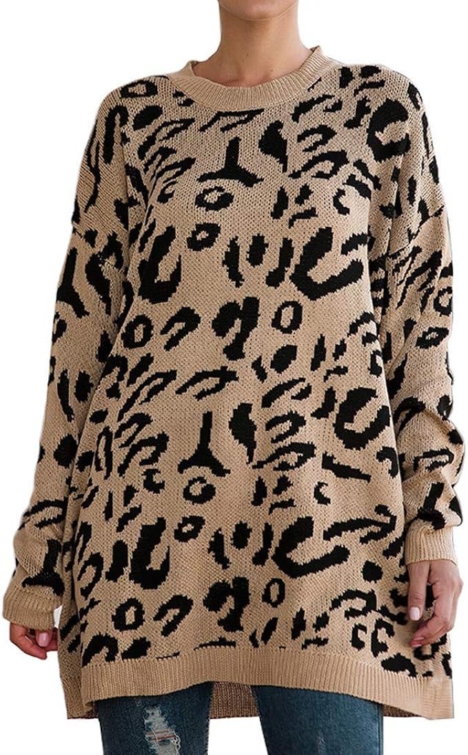 orange cheetah sweater