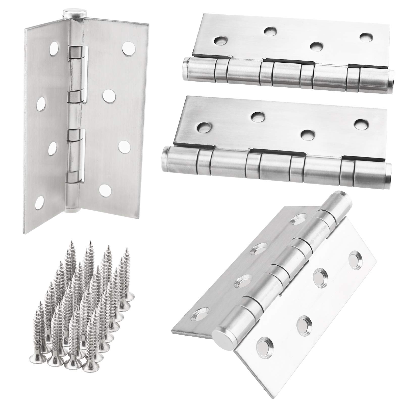 OTOTEC Ball Bearing 4" X3" Door Hinge Heavy Pin Hardware Stainless Steel