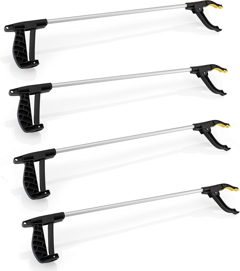 Straame Garden Litter Picker Grabber Reaching Tool Pack of 4