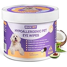 HICC PET Eyes Wipes for Dogs &amp; Cats, Vet-Recommended Dog Eye Infection Treatment, Gently Remove Tear Stain, Debris, Discharge