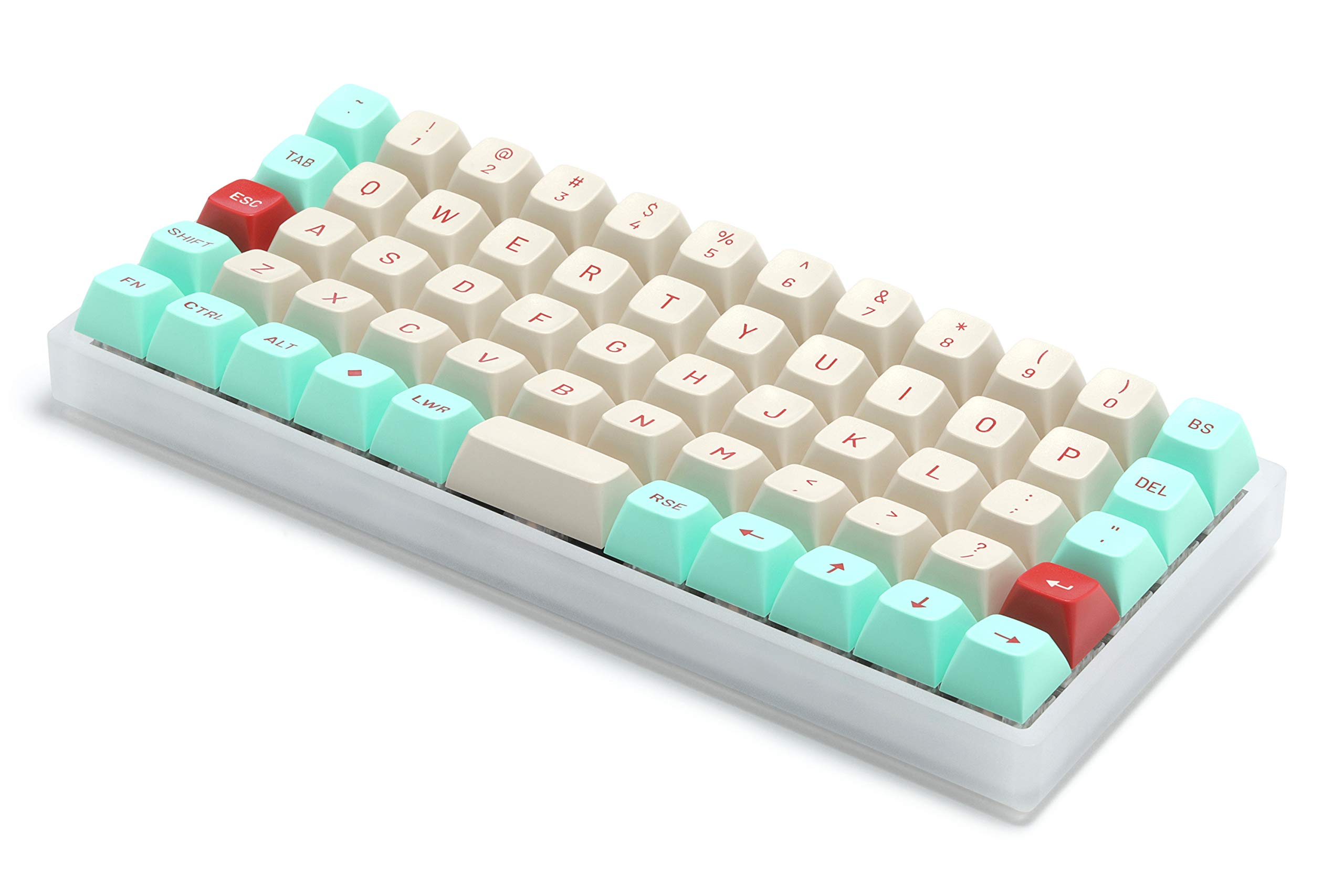 DROP MT3 Jukebox Keycap Set, ABS Hi-Profile Keycaps, Doubleshot Legends, MX Style Covers Ortholinear Keyboards (Ortho Kit)