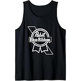 Pabst Blue Ribbon White Logo Tank Top