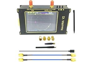MOKXIHIT Nanovna SAA-V2 Vector Network Analyzer 10KHz~3GHz 3.2" inchHF VHF UHF Antenna Analyzer Touchscreen with Case,Measuring Duplexer, The Filter,S Parameters, vswr o, Phase,Delay(vna 3g 3.2)